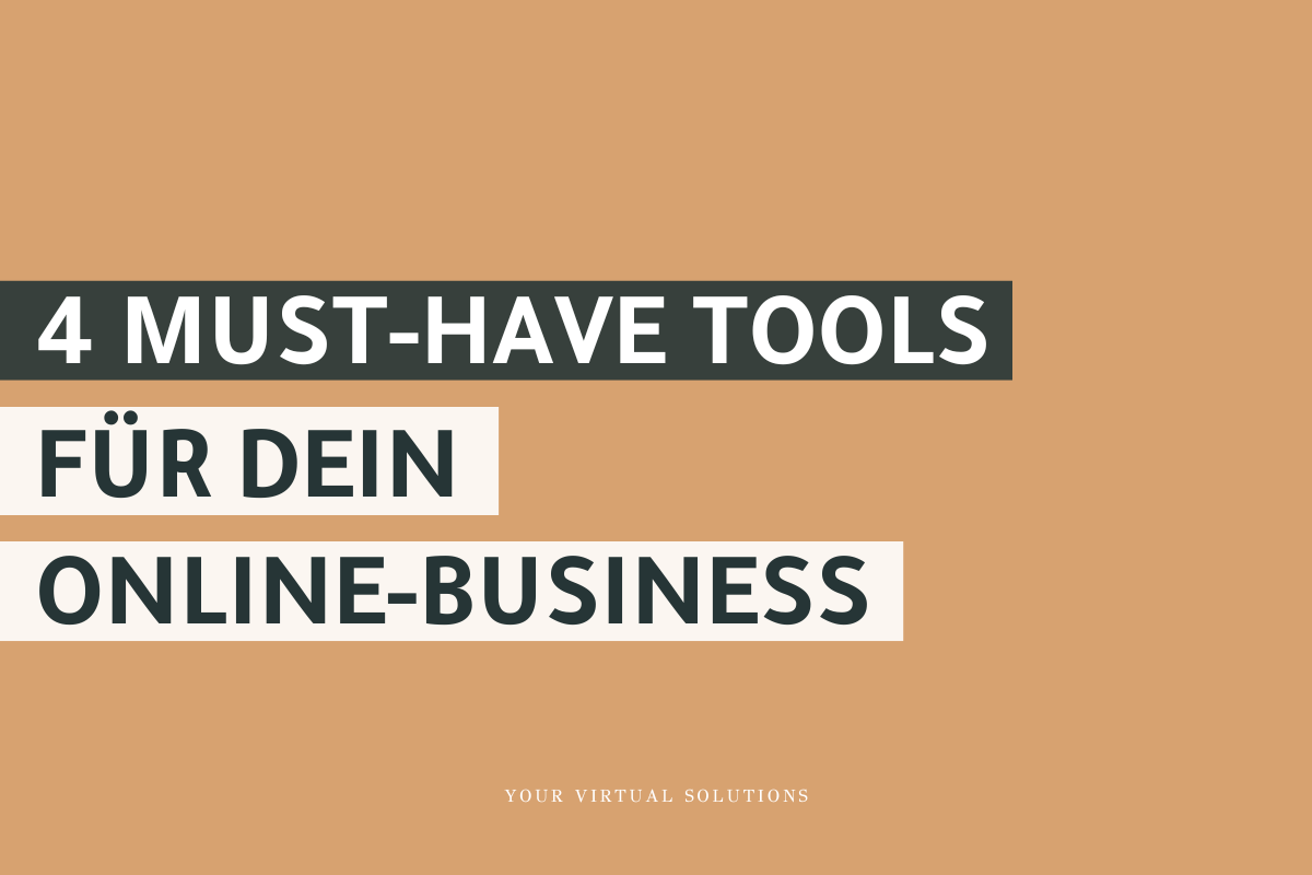 Online-Business Tipps: 4 Must-have Online-Business Tools
