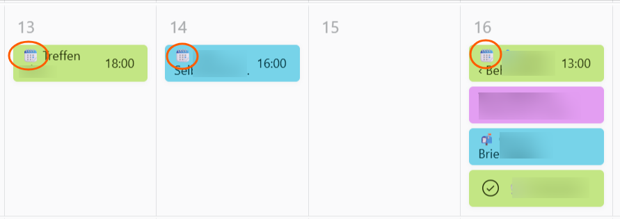 Asana Aufgaben automatisch erstellt aus Google Calendar Terminen mit Kalender-Emoji.