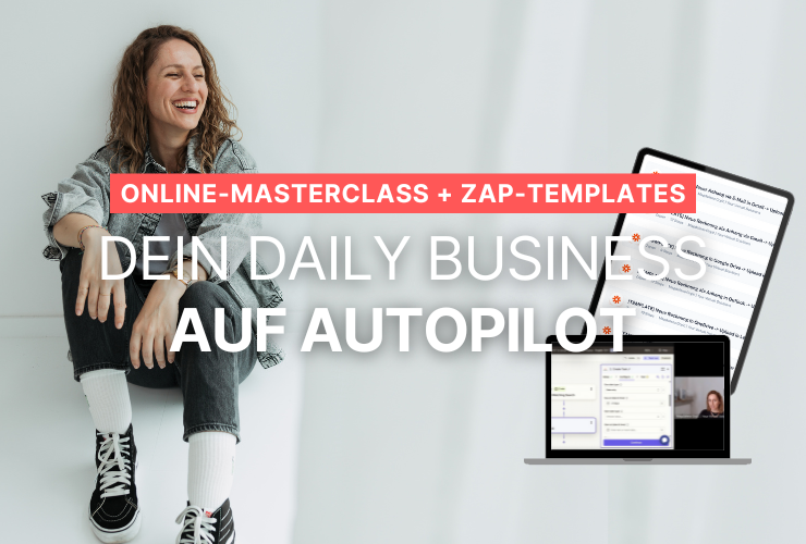 Zapier Online Masterclass für Business Automatisierung mit Done-for-You Templates.